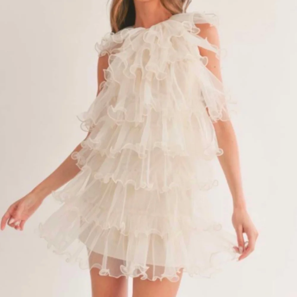 Layered Ruffle Dress - Picture 3 of 4